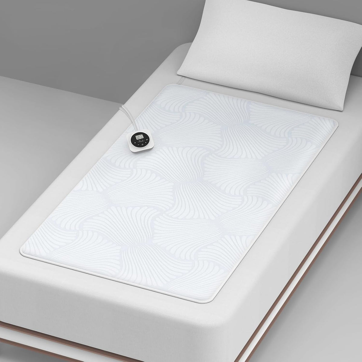 Heated Mattress Pad Foot Queen, 3D Air Fabric, Preheat & Memory for Winter