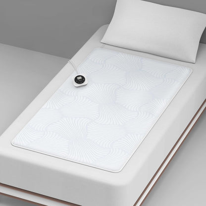 Heated Mattress Pad Foot Queen, 3D Air Fabric, Preheat & Memory for Winter