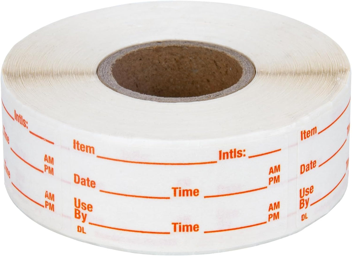 L LIKED 500 Stickers Use by 1 x 2 Inch Dissolvable Food Storage Labels for Containers