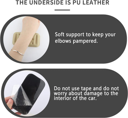 2PCS Car Arm Rest Elbow Pads,Comfortable Car Arm Rest Cushion with Memory Foam Pad for Arm Support,Universal Car Door Armrest Pad Car Interior Accessories (Black)