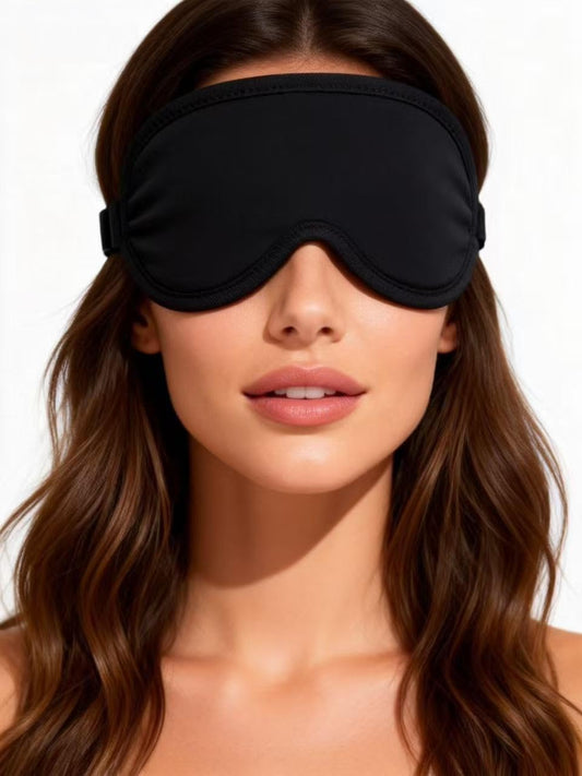 Reusable Hot & Cold Gel Eye Mask, Comfort Relax Sleeping Mask, Black (1 Pack)