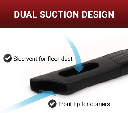 Drainvac Flexible Crevice Tool Vacuum Attachment – Long, Bendable Cleaning Nozzle for Tight Spaces and Under Furniture or Appliances – Tool Compatible with Any Residential Central Vacuum Handle