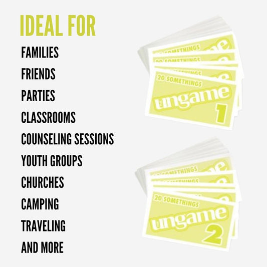 Pocket UNGAME - Seniors Edition - Non-Competitive Card Game for Seniors to Discuss, Share Values & self Express - Take a Walk Down Memory Lane - Age 55+