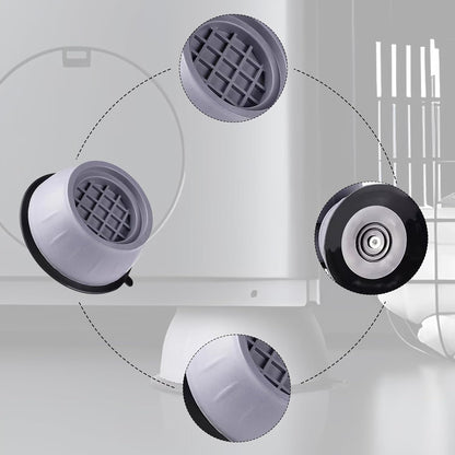 Anti Vibration Pads for Washing Machine, 8 Pcs Washing Machine Support, Anti- Walking Washer Dryer Pedestals Fit All Machines, Shock Absorbing Mat GL010
