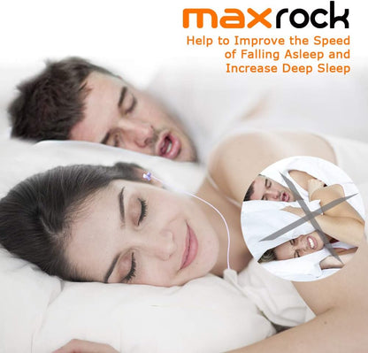 MAXROCK Sleep Earbuds,Ultra Soft Lightweight Sleep Earphones Headphones with Volume Control and Mic for Insomnia, Side Sleeper, Snoring, Air Travel, Meditation & Relaxation (Acid Blue)