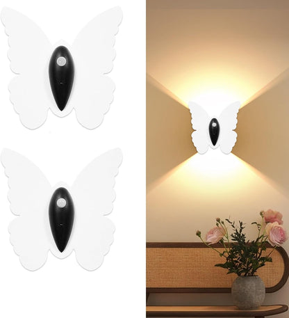 Eneru Motion Sensor Wall Sconce Set of 2, Rechargeable Wall Lights, Indoor