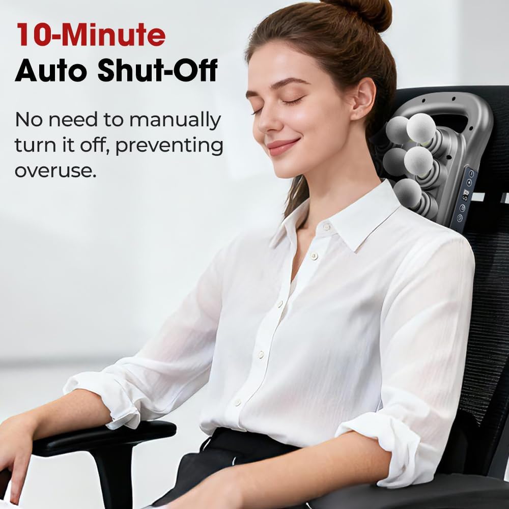 42Head Massage Gun Pain Relief Deep Tissue,Percussion Back Massager | 9 Modes & 9 Intensities, red light therapy, heat back massager, quite, muslce massager, for Back Neck Shoulder Legs