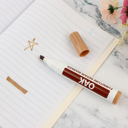 Wood Furniture Repair Markers, Black Paint Fix Touch Up Pen for Furniture & Wood Floor, Scratch Remover Filler for Nicks, Scratches & Stains, Professional Furnitures Recolour Pen for Home/Office