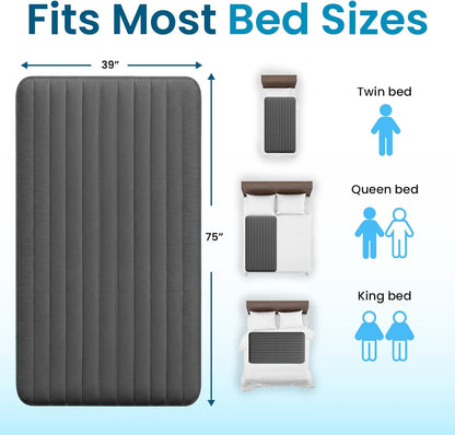 B10 Bed Cooling System Twin - Cooling Mattress Pad for Hot Sleepers | Beat night sweats without breaking the bank - 100% cotton cooling mattress topper, cools 7-12°F, 4 speeds & remote.