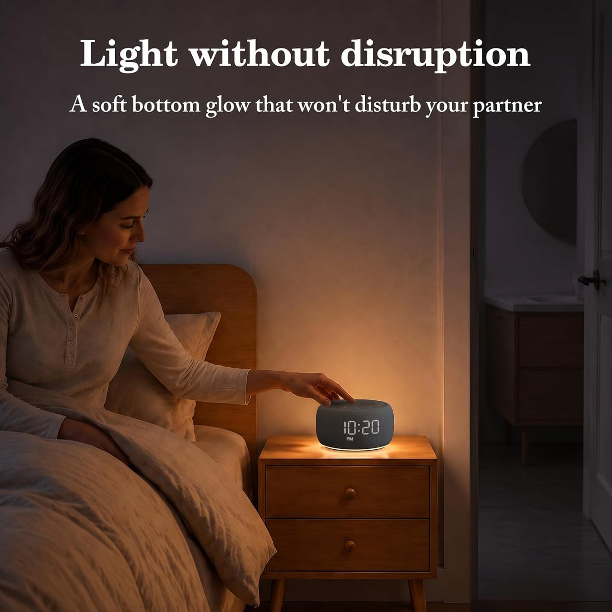 Buffbee Pro 2nd Gen| Sound Machine, Alarm Clock with Bluetooth Speaker
