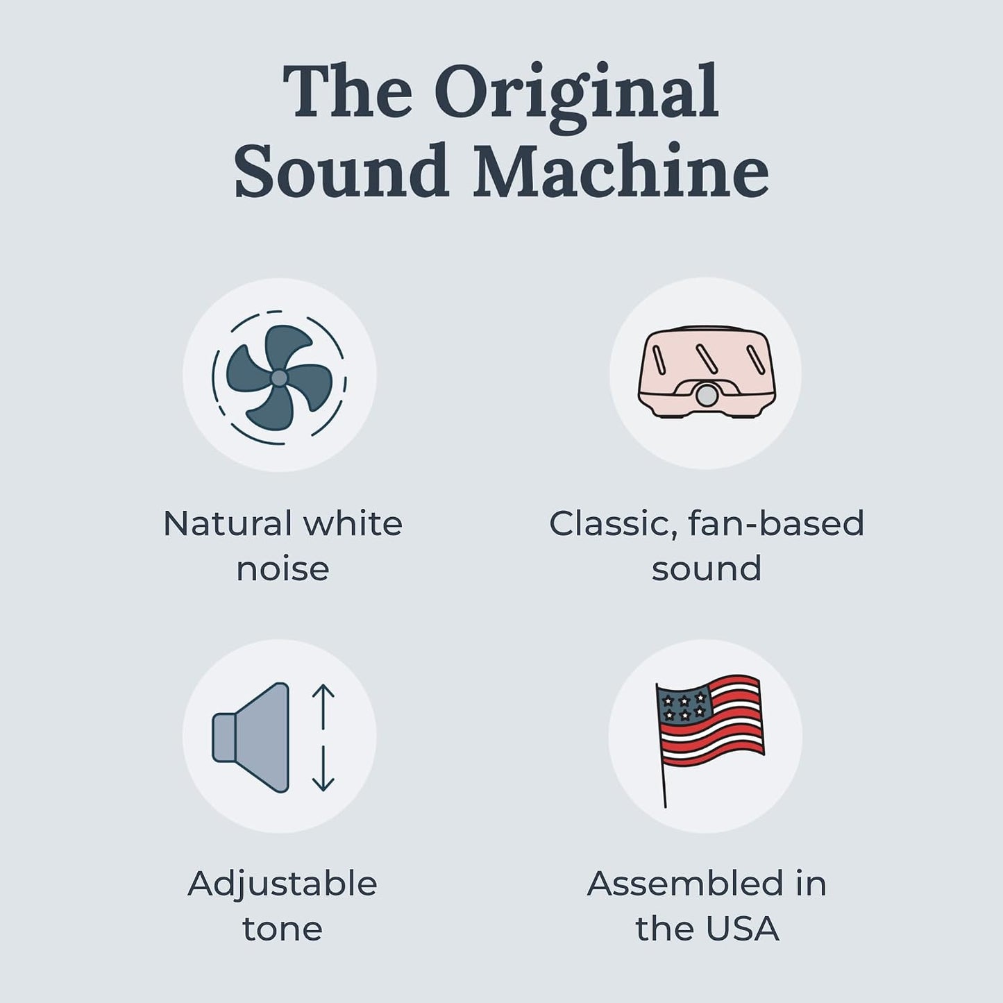 Yogasleep Dohm Uno White Noise Sound Machine, Real Fan Inside for Non-Looping White Noise, Sleep Aid, Office Privacy & Meditation for Adults & Baby, Registry Gift (White)