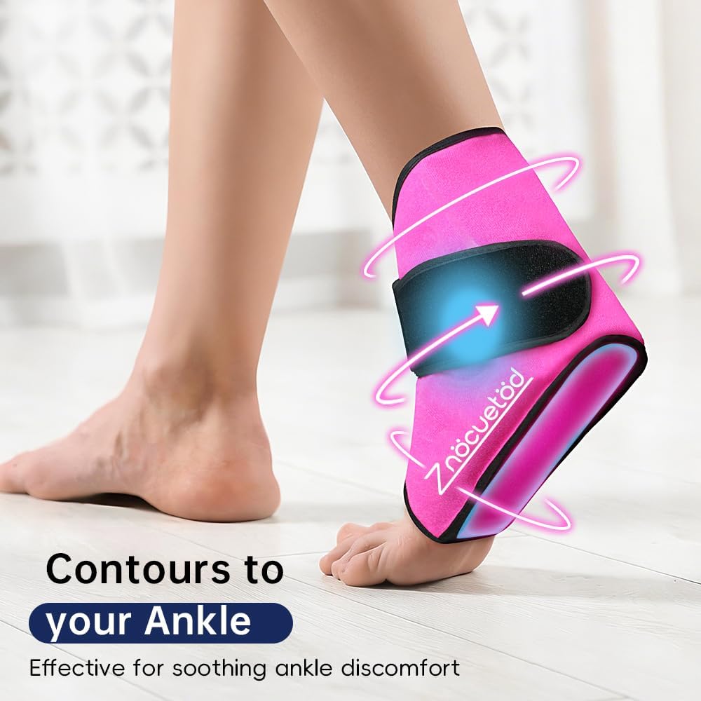 Ankle Ice Pack Wrap for Swelling Foot Heel Pain Relief Reusable Gel-1Pack