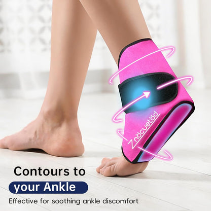 Ankle Ice Pack Wrap for Swelling Foot Heel Pain Relief Reusable Gel-1Pack