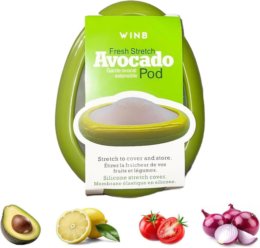 Winb Reusable Fruit and Veggie Savers - Ideal for Avocado Saver, Tomatoes Saver, Apples Saver, Garlic Saver, Onion Saver (Avocado saver-2 Count)