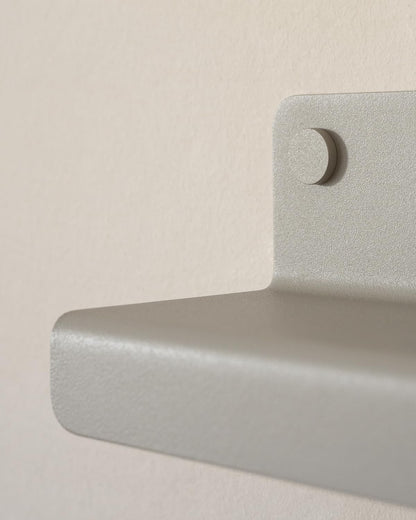 Kazai. Key Holder for Wall 'Holmsen' | Minimalist Key Hooks Design from Berlin | Modern Key Hanger with Metal Shelf | Key Hook Wall Mounted as Hallway Furniture | Sand Taupe