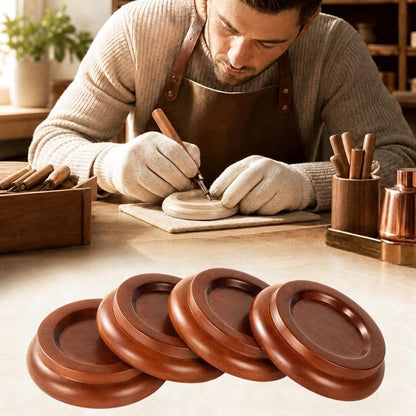 Caster Cups,Piano Caster Cups Furniture Coasters for Hardwood Floors Wood Floor Protectors for Furniture Piano Floor Protectors (Natural)