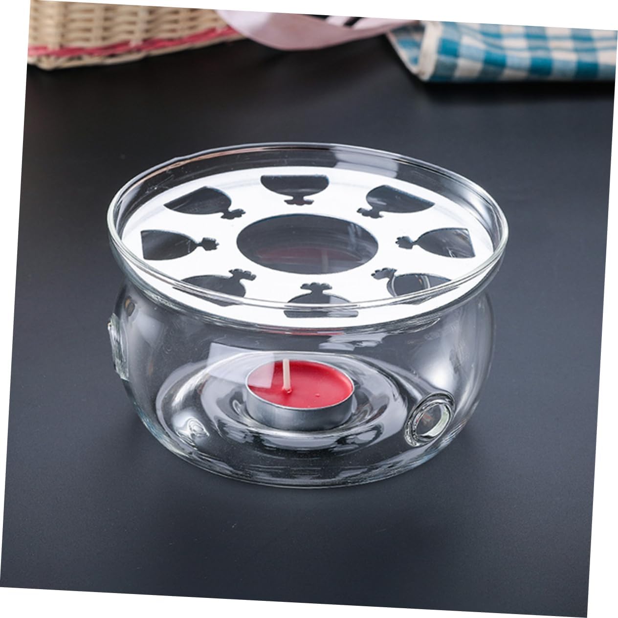 Tea Ceremony Accessory Insulated Glass Teapot Base Electric Warmer Tea Holder Non-Slip Teapot Stand