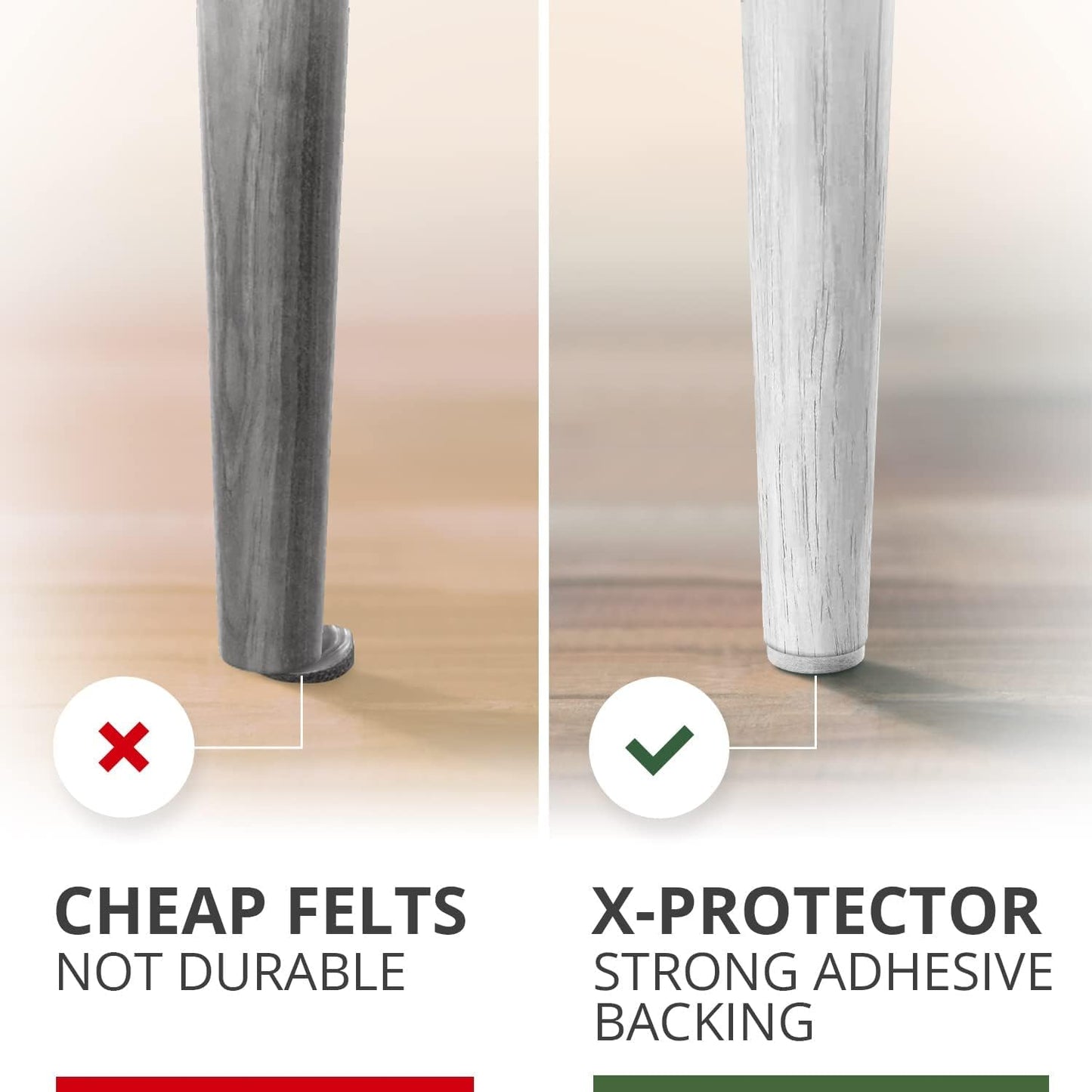 Felt Furniture Pads X-PROTECTOR 235 PCS Premium Furniture Pads - Felt Pads Furniture Feet Best Wood Floor Protectors - Protect Your Hardwood & Laminate Flooring! | Furniture Feet Best Wood Floor Protectors - Protect Your Hardwood & Laminate Flooring!