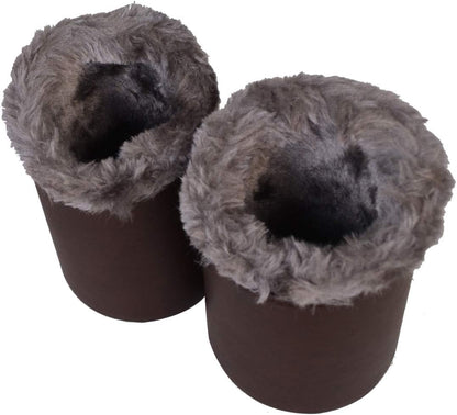 Baitaihem 2 Pack Plush Lined Eyeglasses Holder Stand Protective Glasses Holder For Desks Or Nightstands