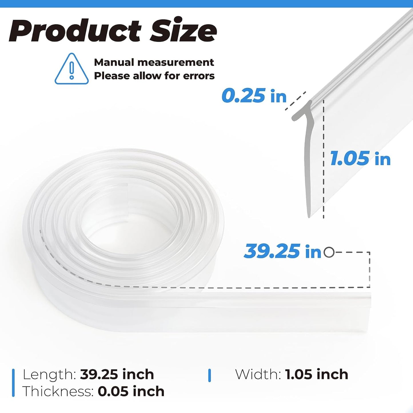 PalpitateC Shower Door T Drip Sweep Angled Gray Vinyl Framed Sweep fit for in Swing or Out Swing Doors Shower Door Bottom Sweep for Frameless Shower Door Seal 36" Long