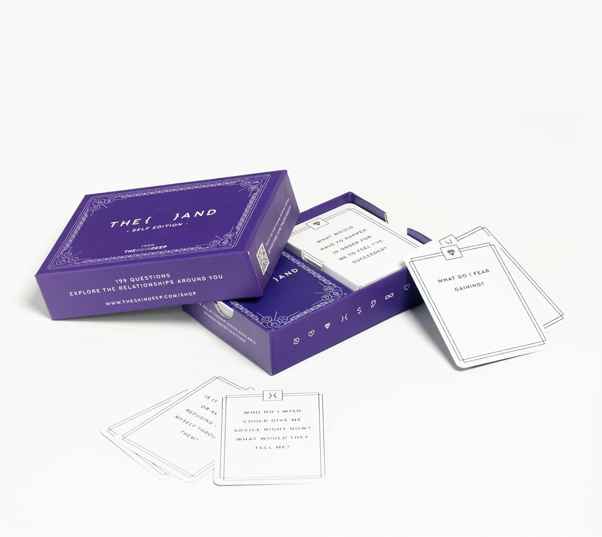 {THE AND} Self Love Edition - 199 Self Reflection Cards to Improve Self Awareness - Self Care Question Card Deck to Prompt Mindfulness & Meditation - Explore Identity for Women & Men By The Skin Deep