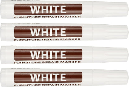 PATIKIL 4Pcs Furniture Markers Touch Up, Furniture Repair Kit Wood Markers for Scratches Wood Floor Holes Tables, Grey