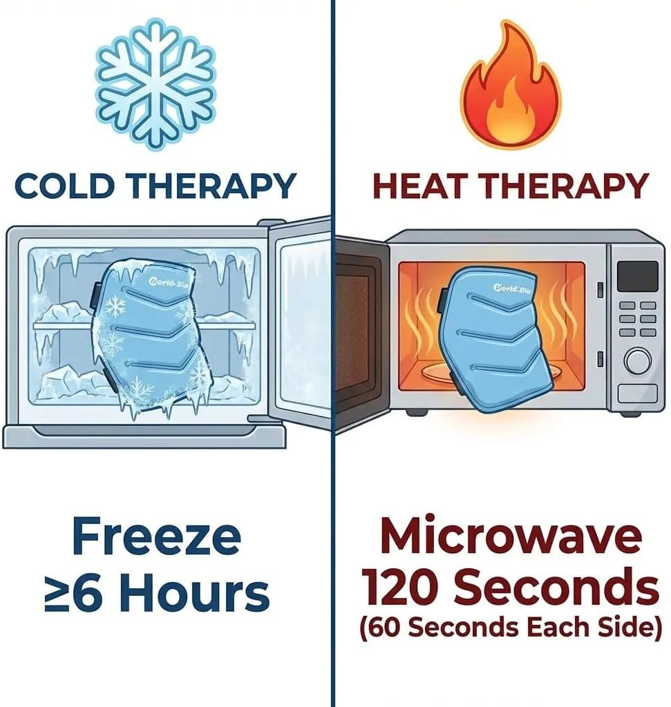 Neck and Shoulder Ice Pack for Pain Relief, Extra-Large Reusable Hot & Cold Gel Wrap, Therapy for Rotator Cuff, Muscle Spasms, Swelling, Surgery Recovery – Long-Lasting Cold Compress