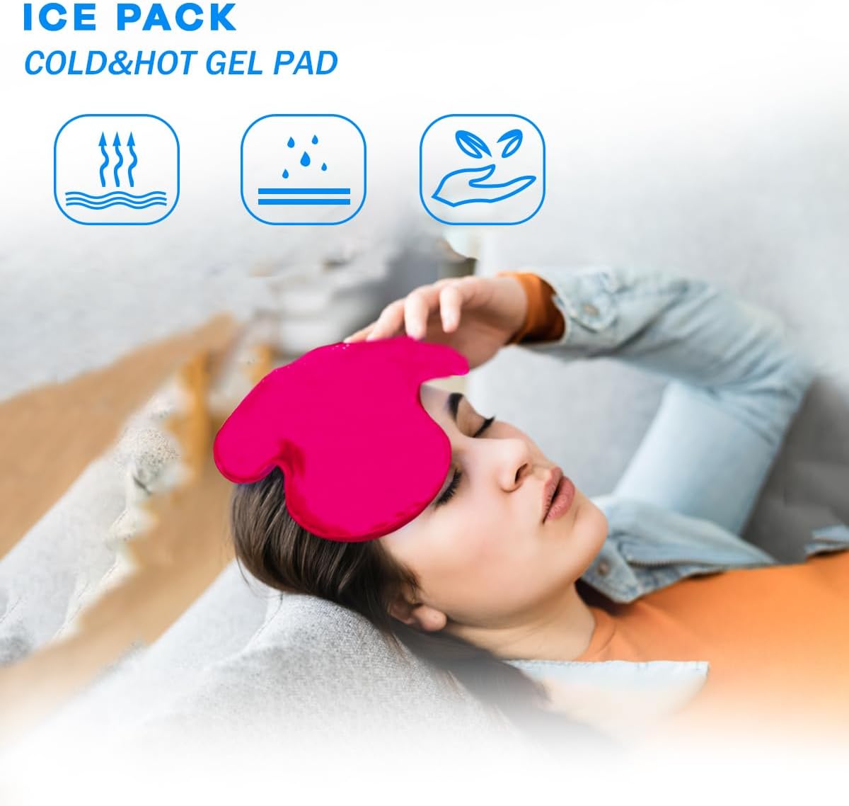 Reusable Gel Ice Pack, Ice Pack for Rotator Cuff Injuries, Cold/Hot Pack for Neck, Knee, Hot Cold Therapy for Shoulder Injuries, Bursitis, and Swelling (1 Count)