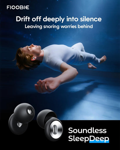 2026 Pro Ear Plugs for Sleeping, 46dB ASTM Certified Noise Cancelling Ear Plugs for Side Sleepers, 360° Pressure-Balanced, Snore & Noise Blocking with 6 Ear Tips, All-Day Comfortable Fit, Black