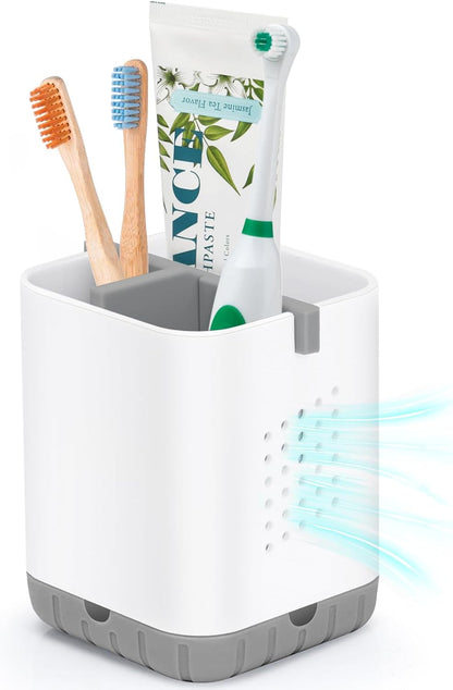 Boperzi Toothbrush Holders, Kids Toothbrush Holder with Drainage, Detachable Anti-Slip Electric Toothbrush Holder, Toothpaste Organizer Storage Caddy for Bathroom Countertop, Shower, Kitchen, Vanity