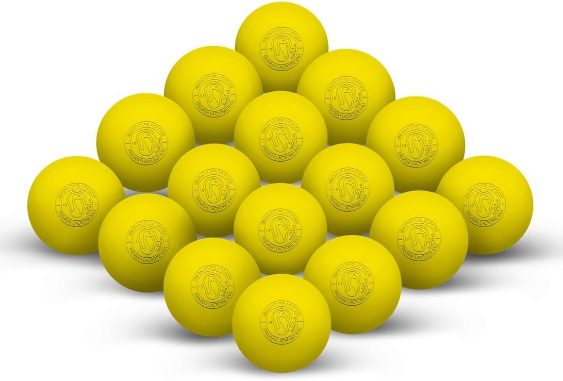 Signature Lacrosse Ball Set - Packs of 2, 4, 8, 12, and 100 - No Chemical Smell Massage Balls, Myofascial Release Tools, Back Roller, Muscle Knot Remover