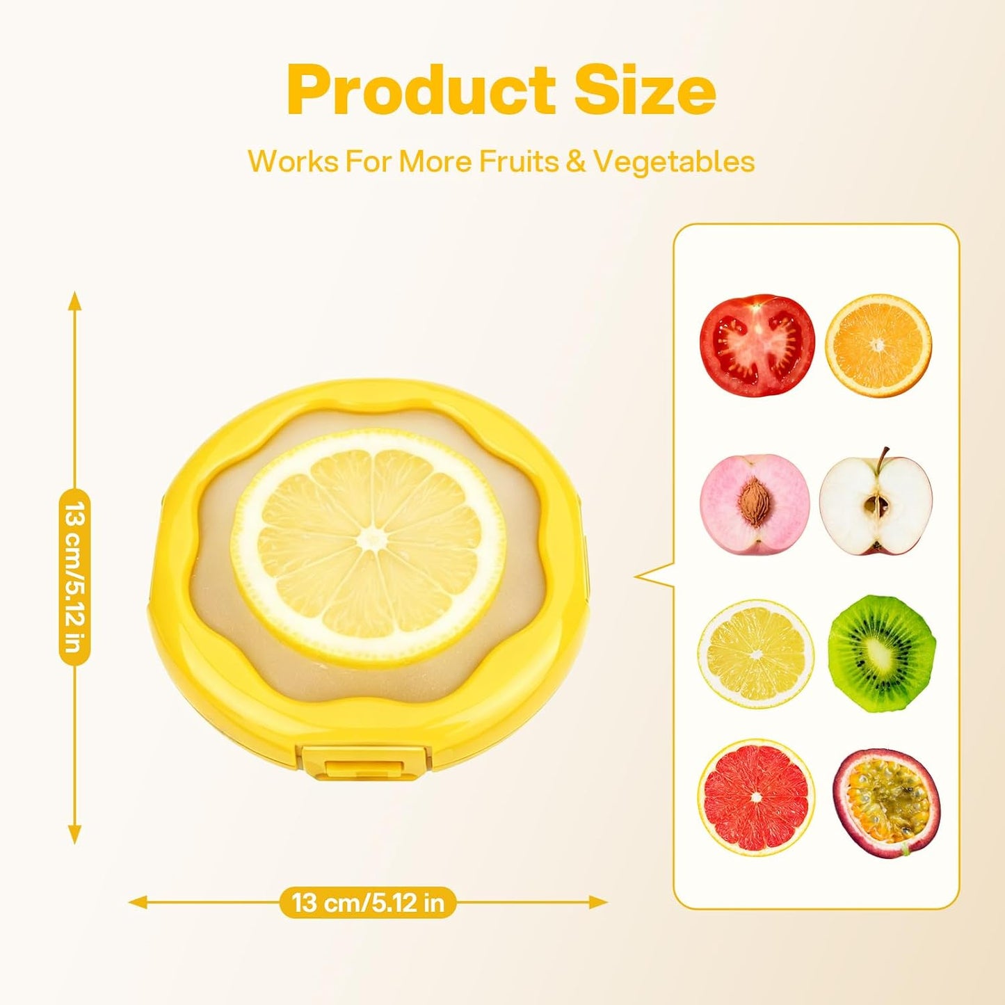 CLEANGOR Avocado Saver and Onion Saver, 4Pcs Fruit and Vegetable Savers | Silicone Food Saver with Snap-On Lid, Ideal for Avocados, Onions, Lemons, Orange and Tomatoes, Reusable, Dishwasher Safe