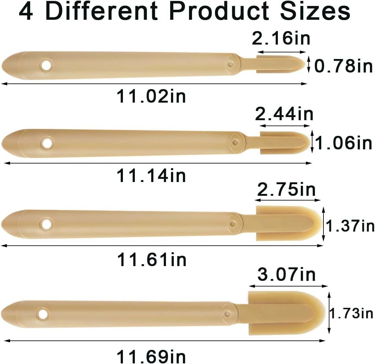 8 PCS Rubber Caulking Spatulas Tool,Rubber Caulk Silicone Sealant Finishing Tool,Spreader Applicator Caulking Finishing Tool Rubber for Floors, Tiles, Walls, Bathrooms, Kitchens 4 Size