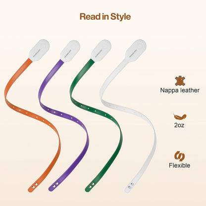 ROOKIELEDS Full-Page Reading Light, 70-Hour Rechargeable Clip-on Book Light