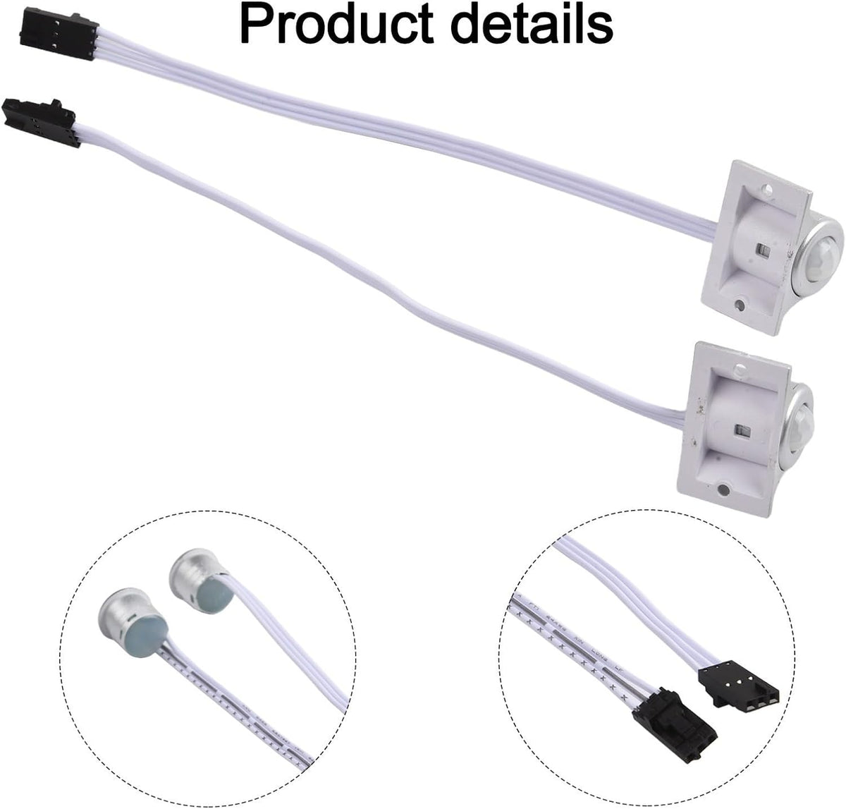 Automatic Stairway Light Controller 32 Steps with Dual PIR Motion Sensor - Dimmable LED Strip Driver DC12V/24V Adjustable Timer for Home Hallway Ladder Lighting Kit(2pcs sensor)