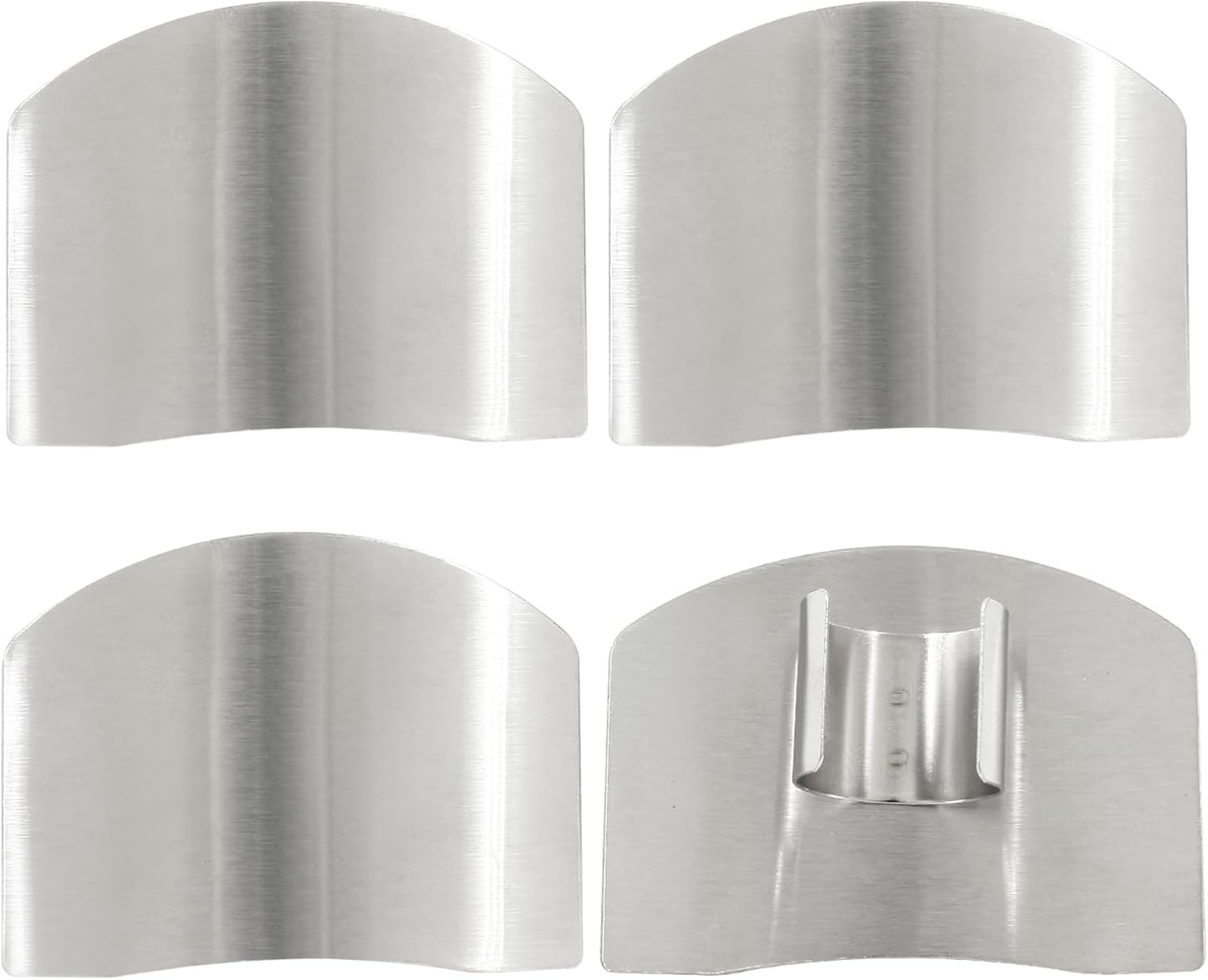 4 Pcs Stainless Steel Finger Guards | Finger Protectors for Cutting, Slicing, Dicing, Chopping Vegetables, Kitchen Tool Knife Shields, Avoid Hurting