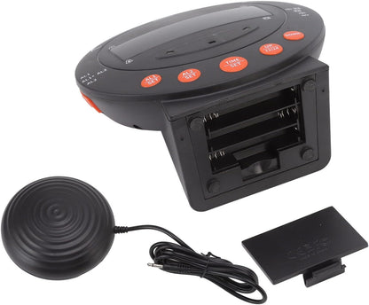 Extra Loud Vibrating Alarm Clock with Bed Shaker, 110 Decibels Red Flashing Light Clock for Heavy Sleepers and Hearing Impaired