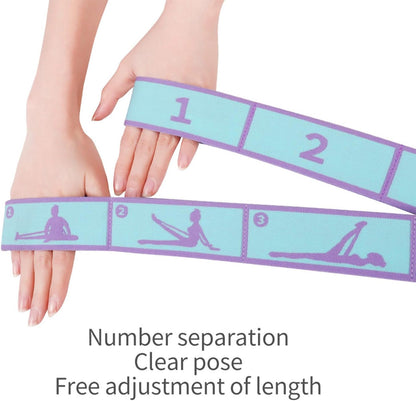 9 Loops Elastic Yoga Strap - Adjustable Stretching Band for Physical Therapy, Dance, Pilates & Gymnastics, Multi-Loop Exercise Band for Flexibility, Home Workout