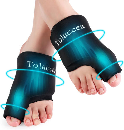 Foot and Toe Ice Pack with Reusable Foot Ice Gel Wrap for Bunion Care 1Pair