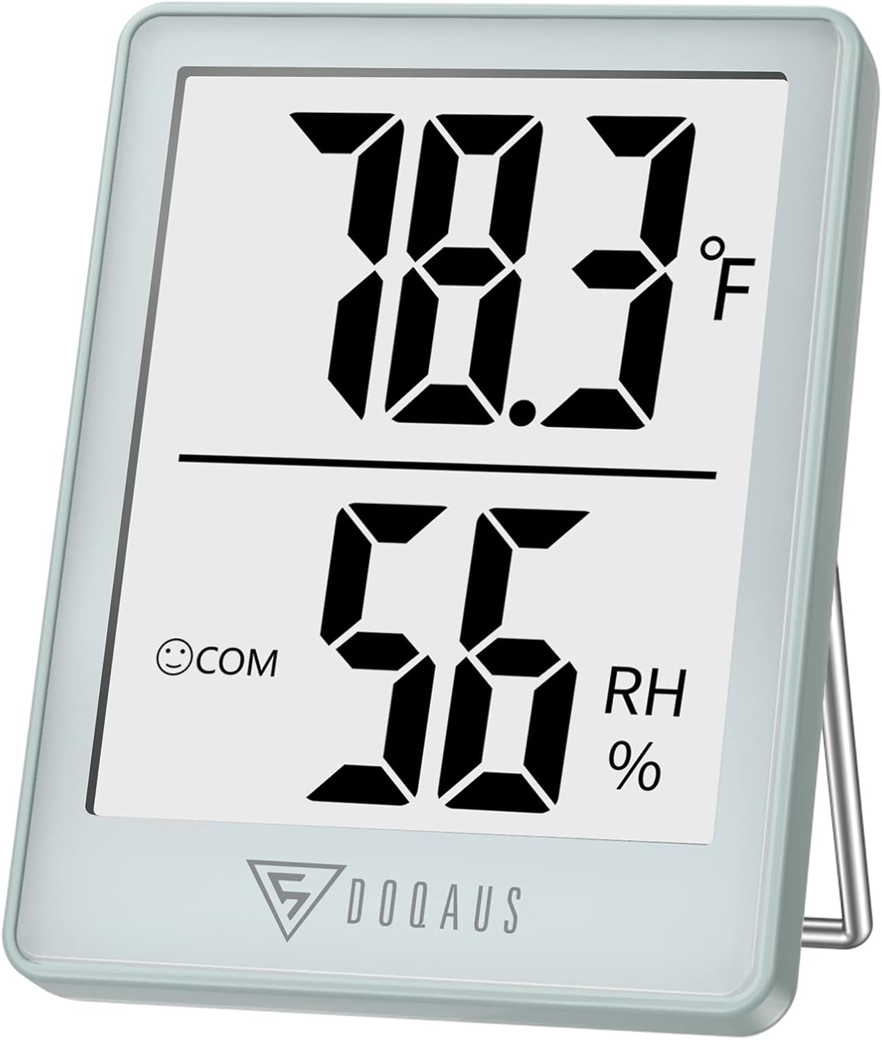 DOQAUS Digital Hygrometer Indoor Thermometer Humidity Meter, Black | Mini Room Thermometer, 5s Fast Refresh, Accurate Temperature and Humidity Monitor for House, Baby Room, Greenhouse, Incubator