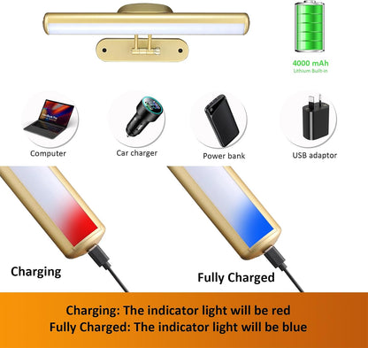 MIOBLUE Rechargeable Picture Lights with Remote,Full Metal Painting Light Display LED Battery Lamp with 3 Lighting Modes, Dimmable Dartboard Light with Timer for Frame Portrait Art