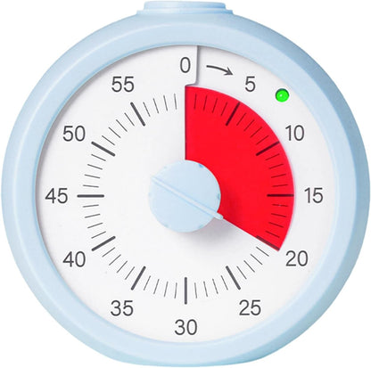 Visual Timer for Kids 60 Minute Countdown Timer Rainbow Disk Desk Timer Clock for Classroom Study Office Kitchen with Silent Operation (Purple)