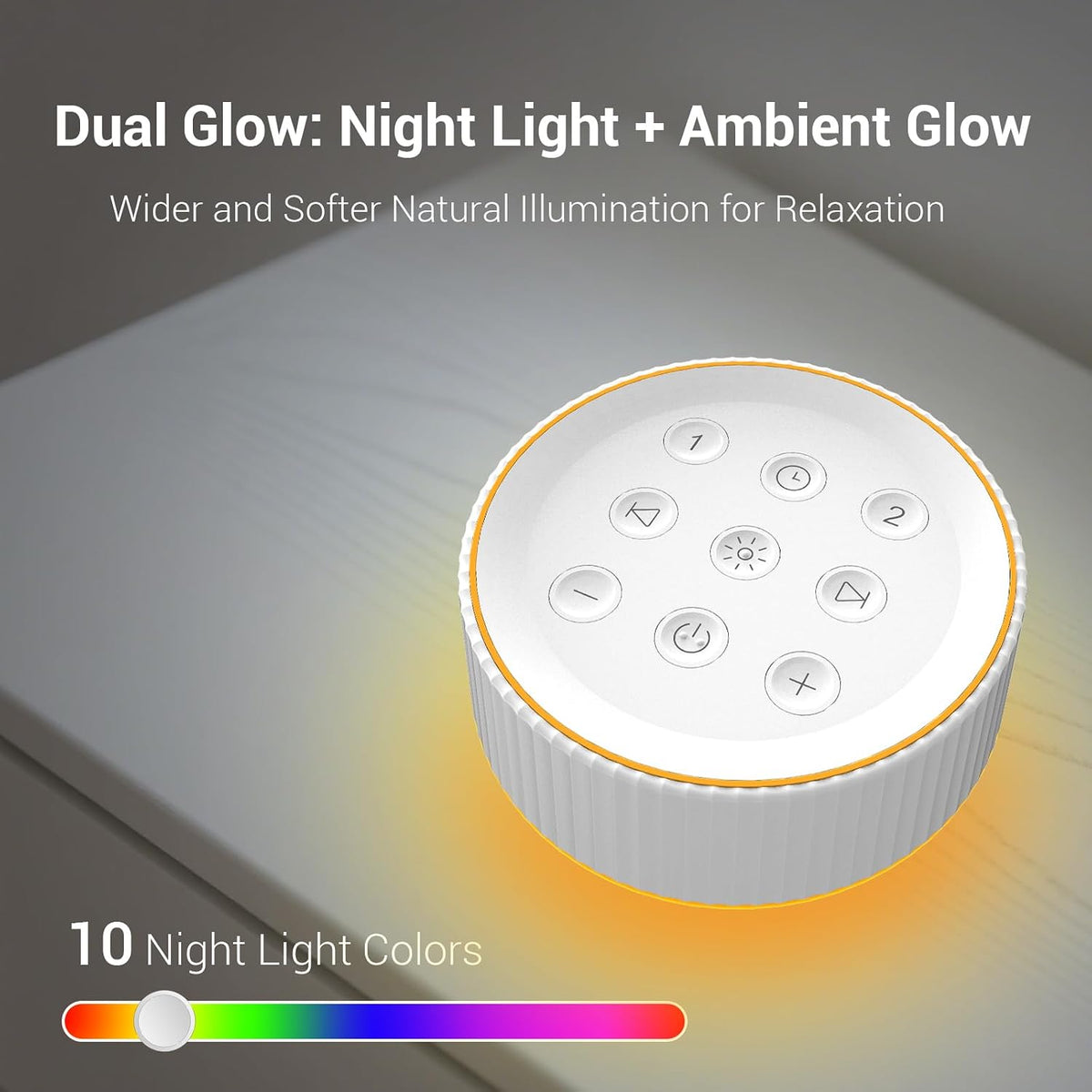 White Noise Machine with Night Light for Sleeping