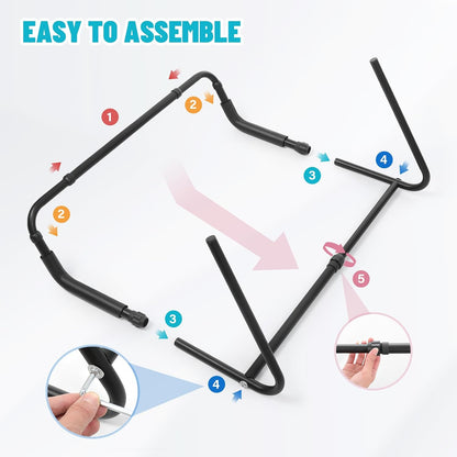 Blanket Lifter for Feet on the Mattress–Height & Width Adjustable Bed Cradle for Feets, Keep Blankets Off Feet with Stable Triangle Structure, Anti-Slip Design & Convenient Storage