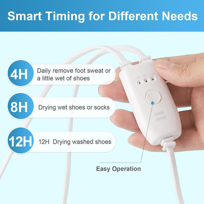 Shoe Dryers,Boot Dryer for Work Boots, Electric Portable Shoe Dryer Warmer with Timer for Sneaker Socks Gloves Drying,US Plug (Style B)