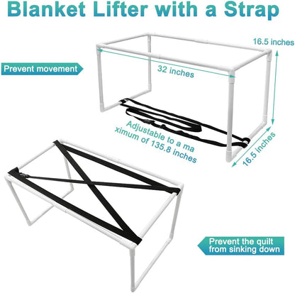 Blanket Lifter for Feet Foot Sheet Lifters of Bed Lift Holder Foot Cradle Bar Blanket Tent Hospital Sheets Support Riser for Leg Knee Ankle Arthritis Neuropathy Surgery Recovery Protector（Portable）