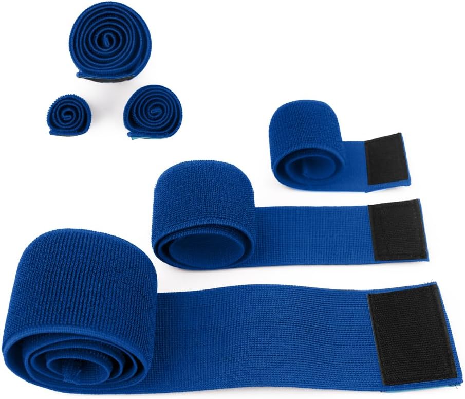Hilph Ice Pack Strap, Stretchable, 3 Sizes Belt Extender Secure Straps | Elastic Hook and Loop Extension Straps, Add Length to Most Ice Packs, Secure Ice Pack, Multiple Use for Knee, Back, Shoulder