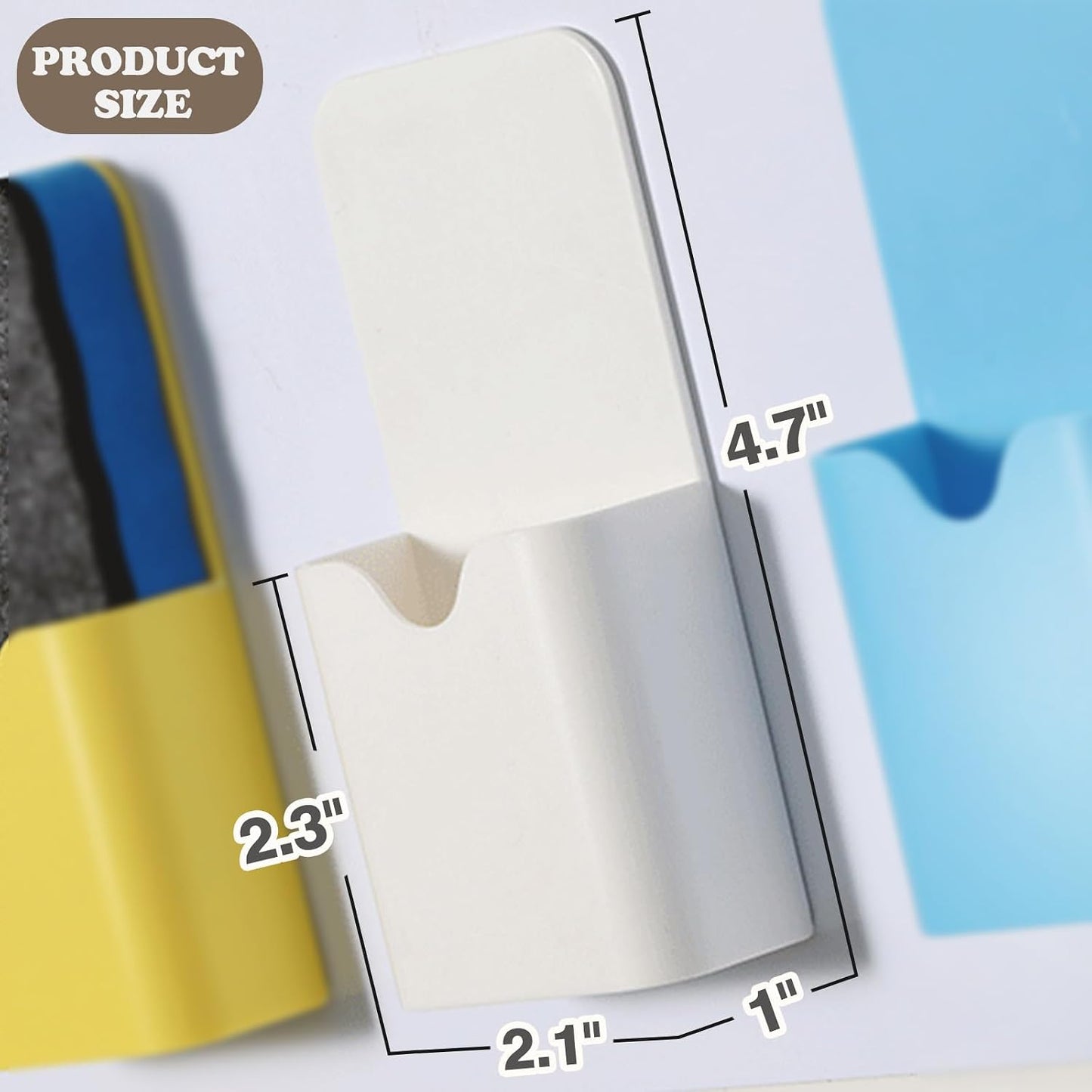 2pcs Magnetic Pen Marker Holders, Magnet Pencil Cup Storage Organizer for Classroom Office Home Locker and Refrigerator Whiteboard Locker (QX107)