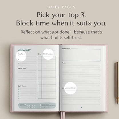 The ADHD Planner for Adults - Undated Daily & Weekly ADHD Journal for Disorganized People, 90 Days - Habit Tracker, Record Emotions & Mood - Academic Goals - Structure & Focus for Adults Brains