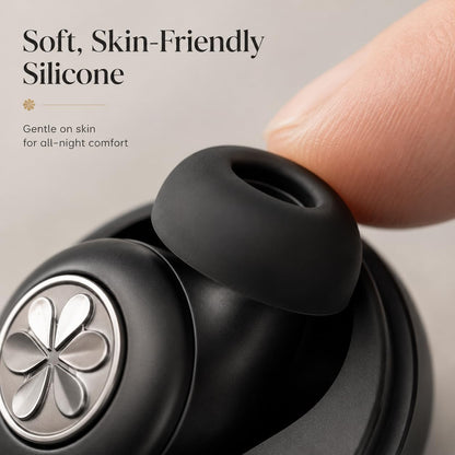 HEKKE 45dB Ear Plugs for Sleeping, Soft Silicone for Side Sleepers, 4 Sizes | Reusable soft silicone with XS/S/M/L sizes for side sleepers, concerts, flights and hotels; carrying case included.